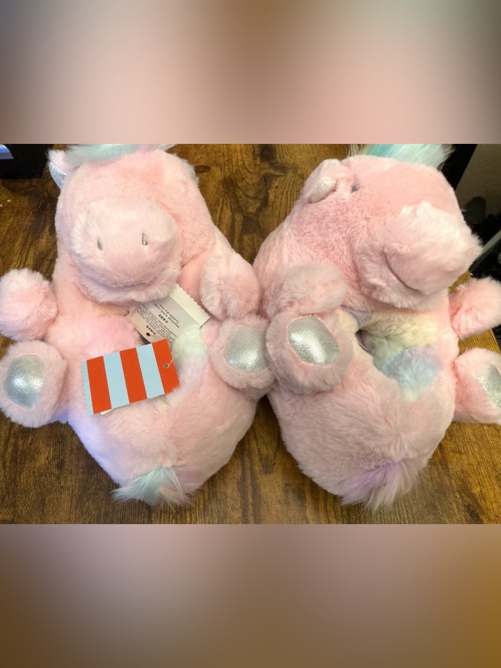 Kids' Cass Unicorn Slippers - Cat & Jack™ Pink Size 13-1 new